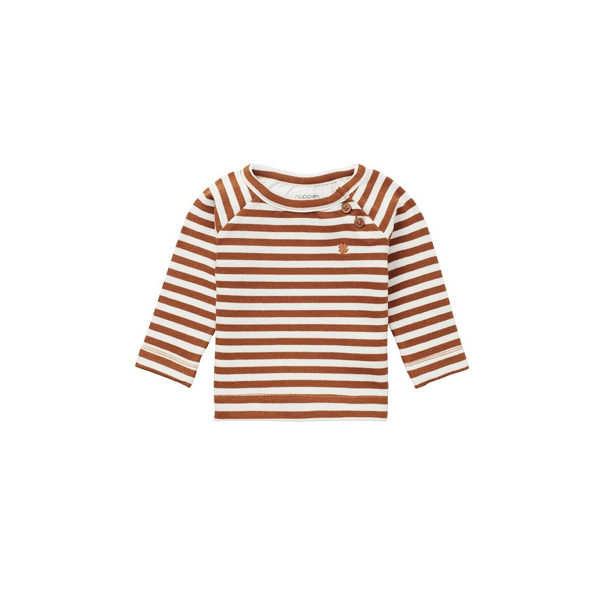 Bluza bebe, Noppies, bumbac organic, Settle, maro