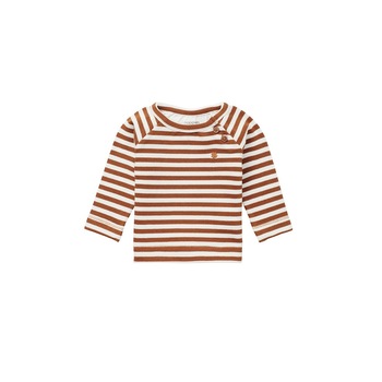 Bluza bebe, Noppies, bumbac organic, Settle, maro Bluza bebe, Noppies, bumbac organic, Settle, maro