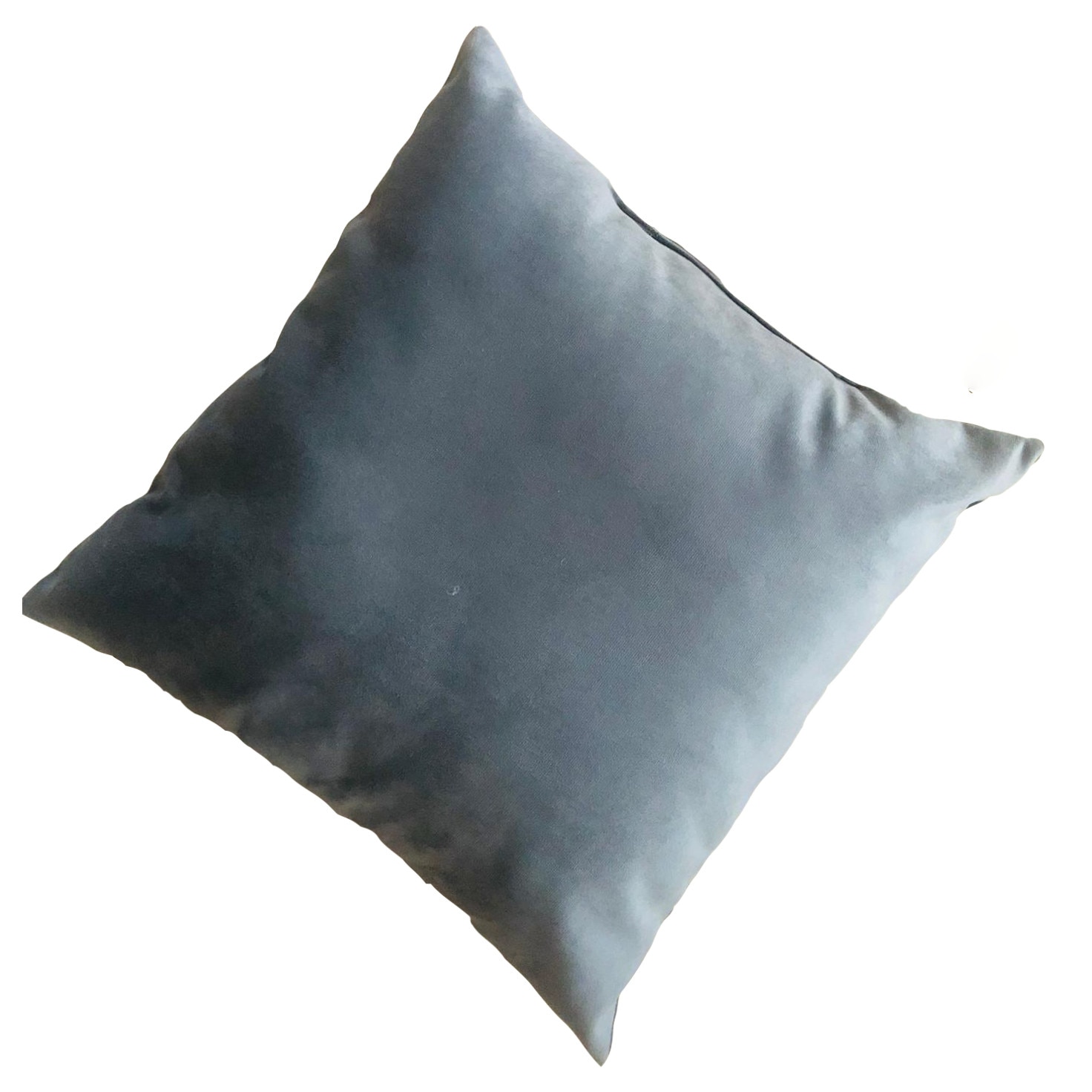 Perna Decorativa, Catifea Lux, Gri inchis, 45x45cm