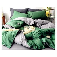 lenjerie de pat bumbac ranforce model green gray 2 persoane 50x70 180x200 4 piese imagen 4_0_
0
