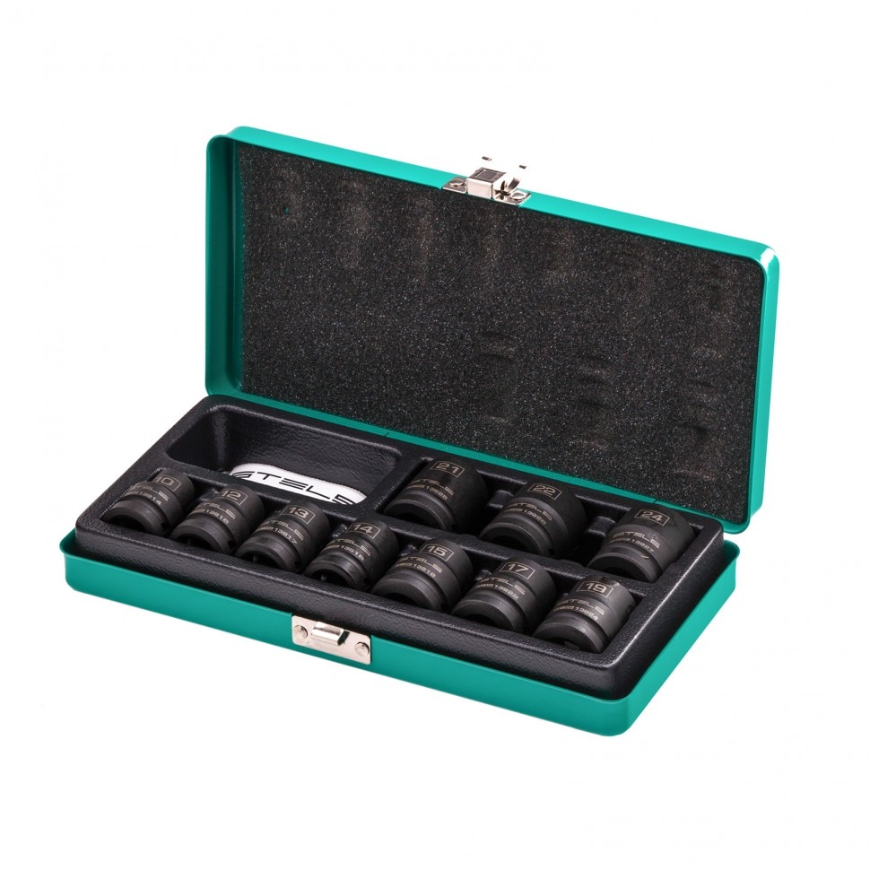 Set tubulare hexagonale de impact 1/2 toli, 10-24 mm 10 piese, Stels