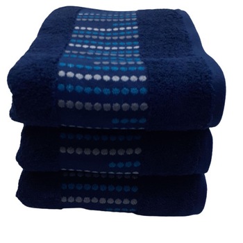 Set 3 Prosoape dots , 100 % bumbac , 70 x 140 cm , albastru Set 3 Prosoape dots , 100 % bumbac , 70 x 140 cm , albastru