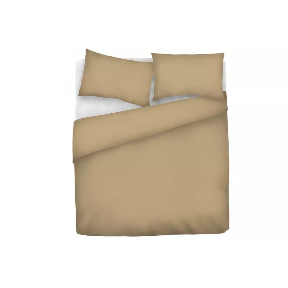 Set lenjerie de pat Elegant, 2 Persoane, Crem, Hipoalergenic, 250 x 200 cm