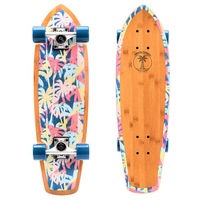 skateboard tropical paradise sofia concept7 straturi de bambus  artarclass a 100 kgaluminium abec-7 chrome imagen 55_0_
0