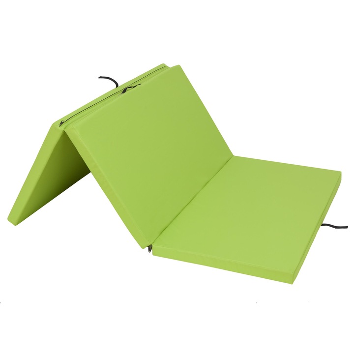 Saltea plianta "Alex" Verde lime XXL 195x120x6 cm