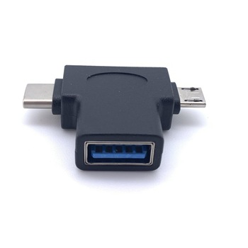 Adaptor 2 in 1, USB 3.0 (mama) & USB Type C 3.1 (tata) si MicroUSB (tata) Adaptor 2 in 1, USB 3.0 (mama) & USB Type C 3.1 (tata) si MicroUSB (tata)