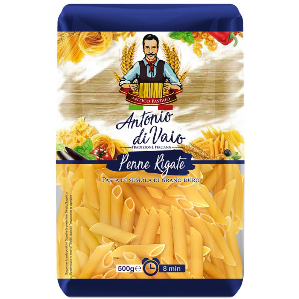Paste Antonio Di Vaio Penne Rigate, 500g