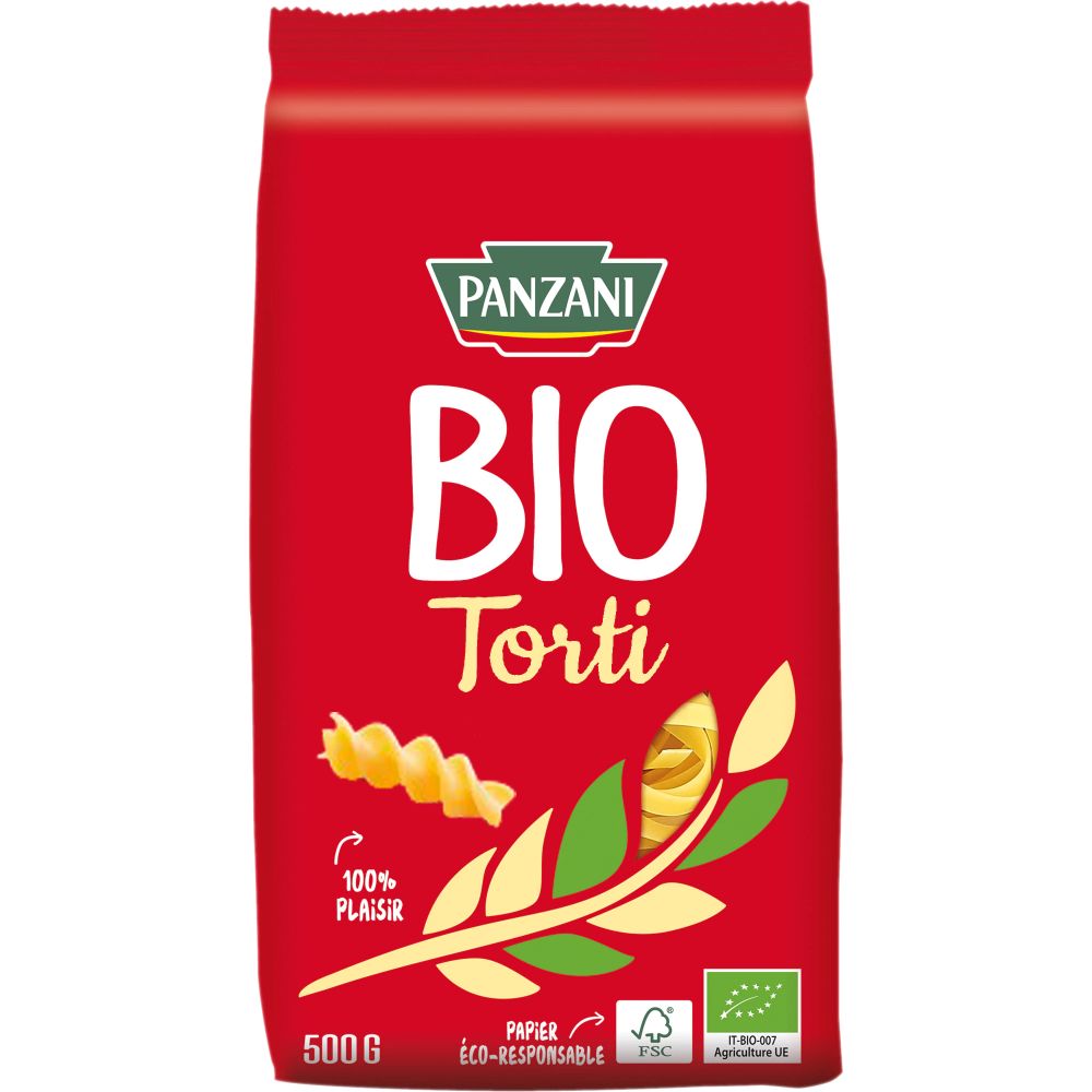 Paste Fainoase Bio Torti Panzani, 500 g