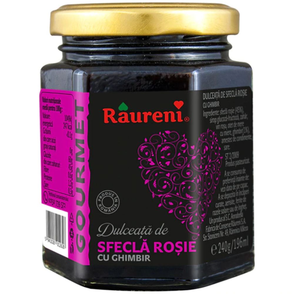 Dulceata de Sfecla Rosie Raureni, 240 g