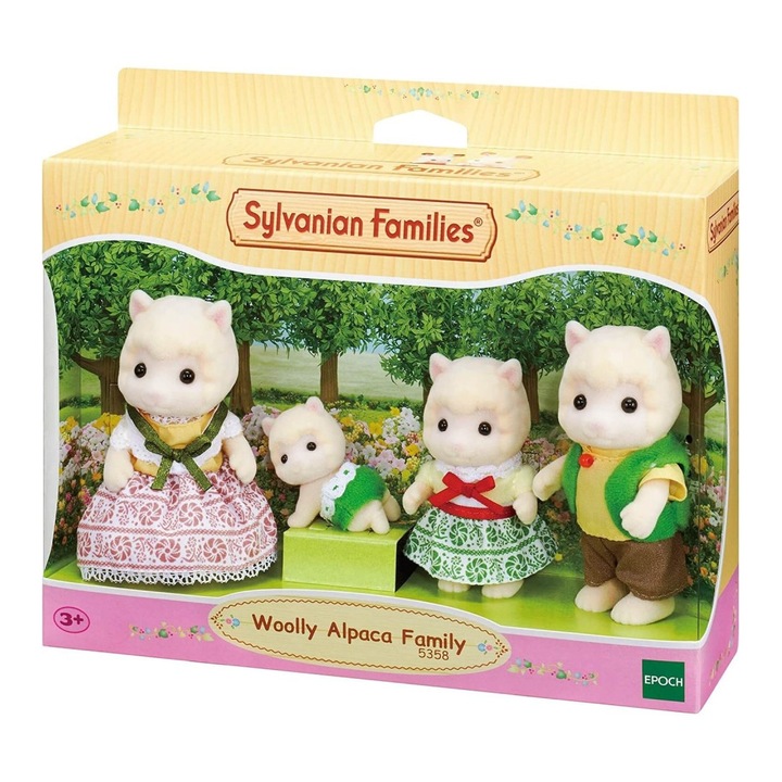 Set 4 figurine Sylvanian Families, Familia Alpaca