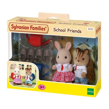 Set 2 figurine Sylvanian Families, Prieteni de scoala Set 2 figurine Sylvanian Families, Prieteni de scoala