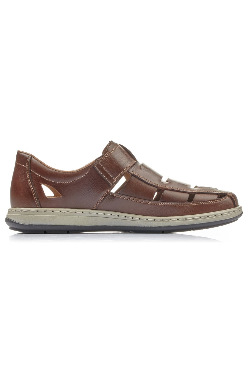 Pantofi barbati, Rieker, piele naturala, decupat, Maro