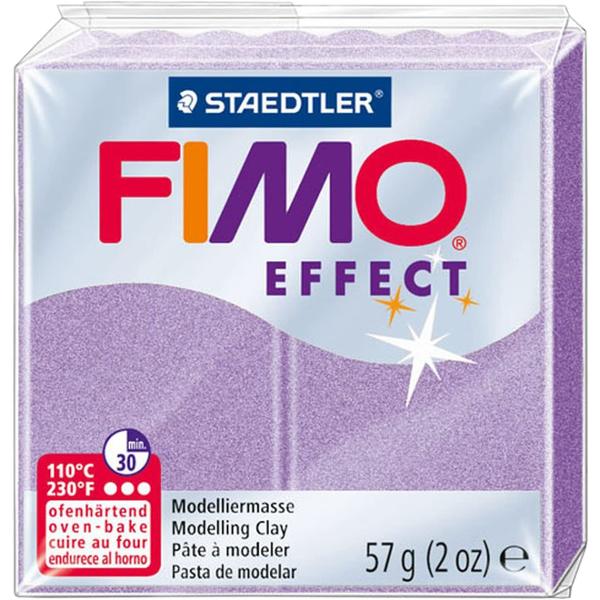 Lut polimeric Fimo Effect pentru modelaj Lilac Pearl 57g, STH-8020-607