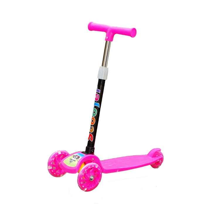 Trotineta pliabila roz, +3 ani