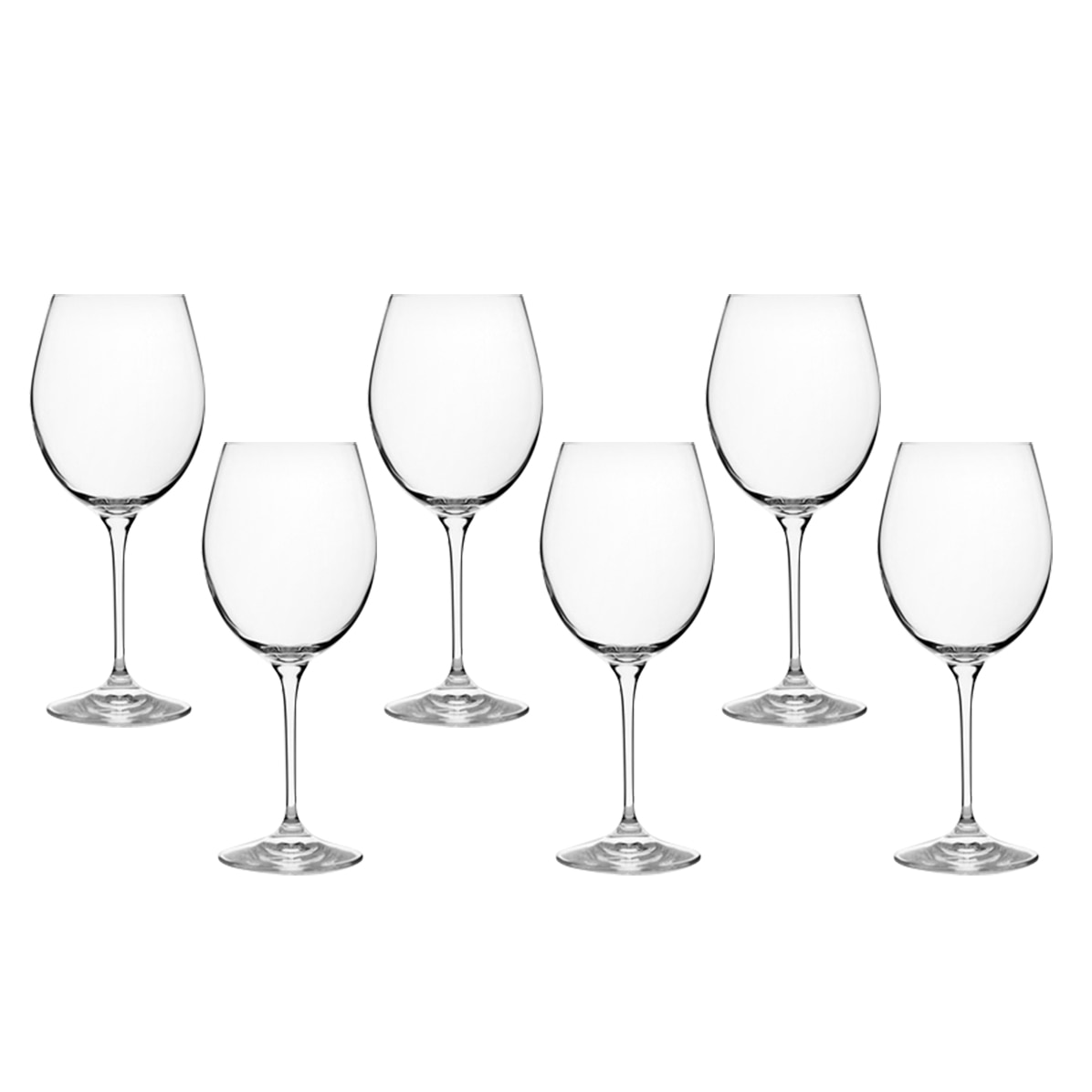 Set 6 pahare cristal de vin rosu, 