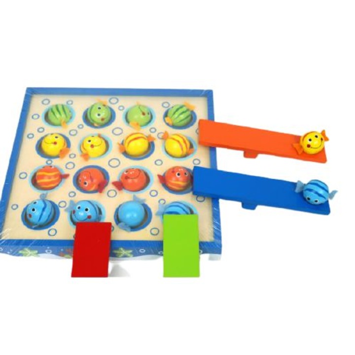 Игра Stilvera,Дървена,Рибки,Многоцветна