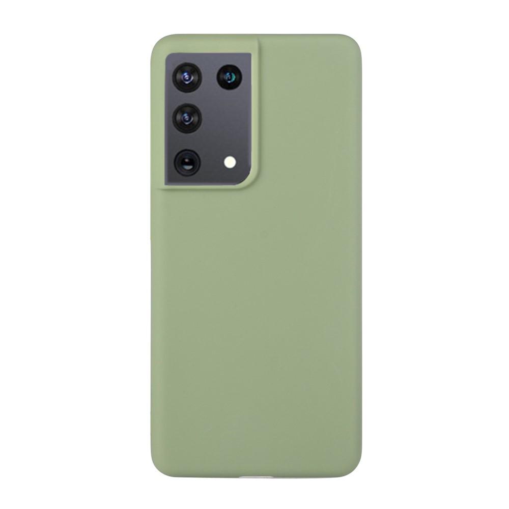 Husa compatibila Samsung Galaxy S21 Ultra model Mat, Silicon, Antisoc, TPU, Viceversa Verde