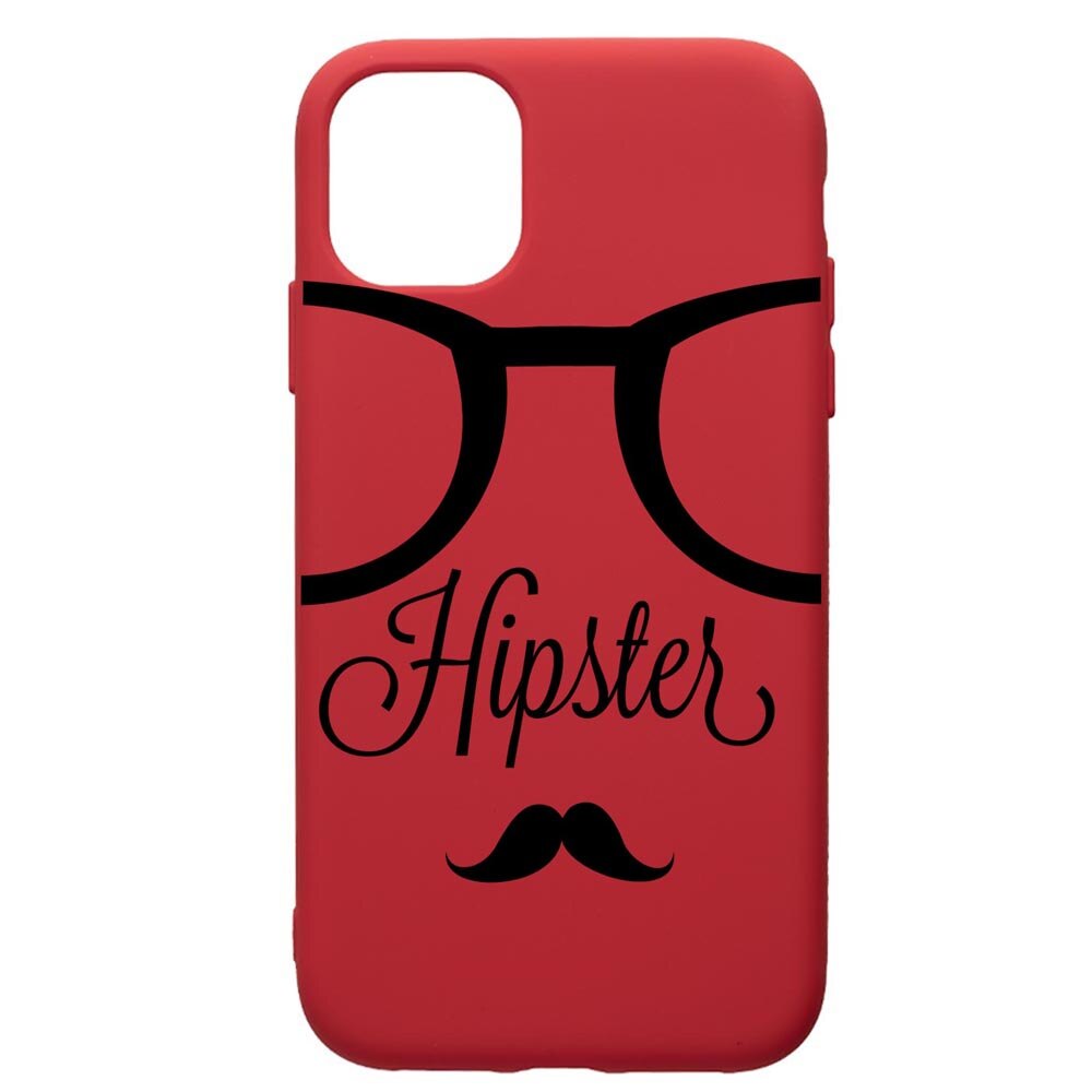 Husa de protectie Samsung Galaxy A51, Hipster, silicon, cu interiorul din material textil, protectie camera, Red, PR12