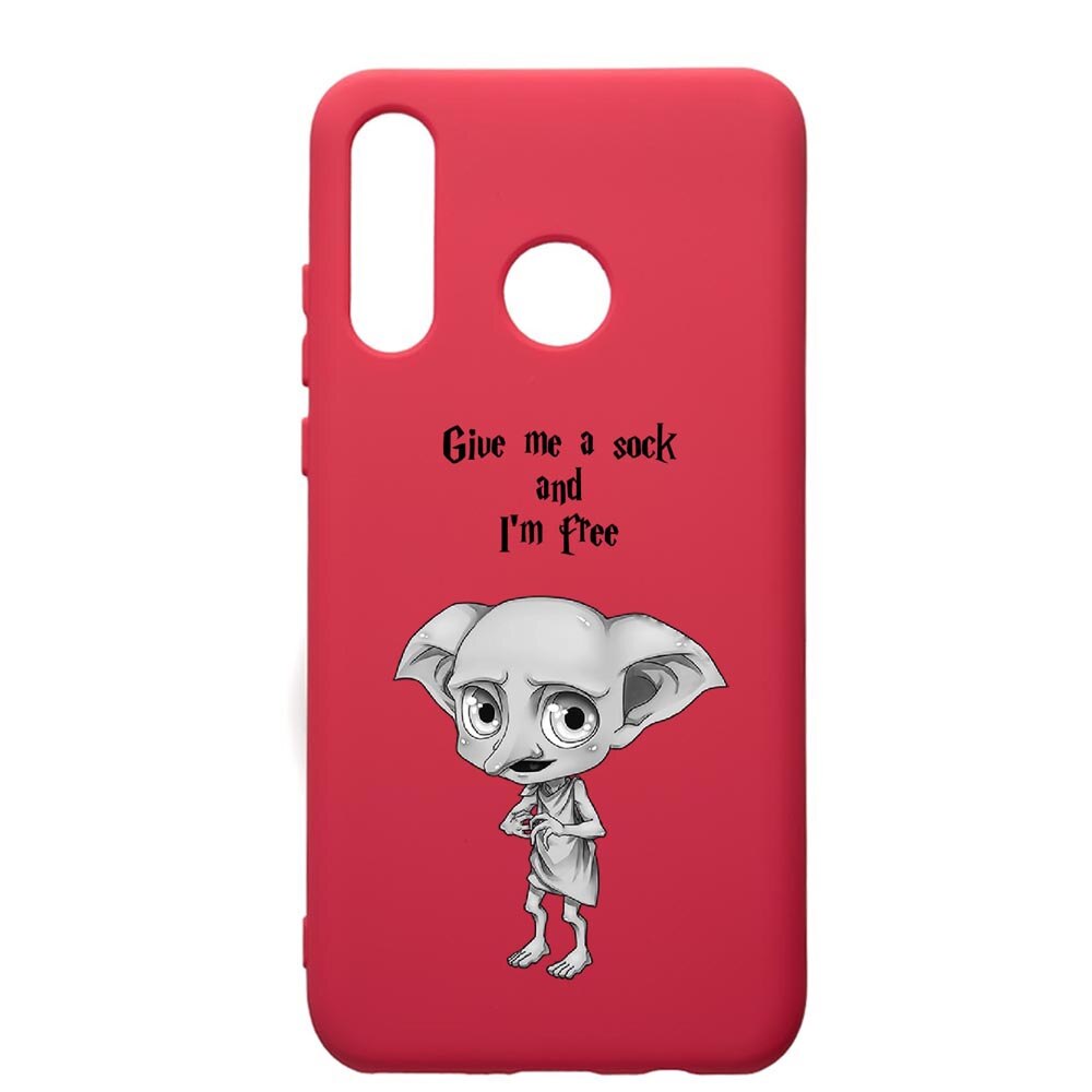 Husa de protectie Huawei P30 Lite, Dobby, silicon, cu interiorul din material textil, protectie camera, Maroon, PM31