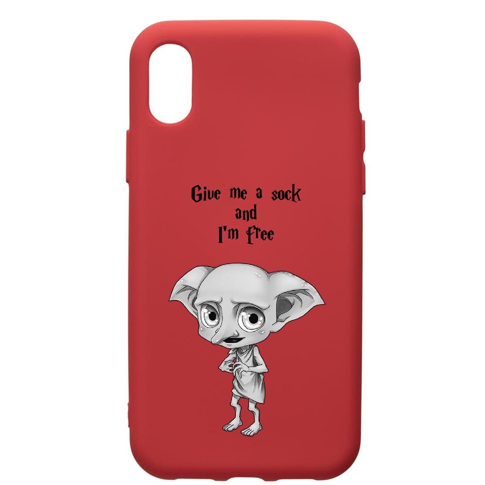 Husa de protectie Xiaomi Redmi 7A, Dobby, silicon, cu interiorul din material textil, protectie camera, Red, PR31