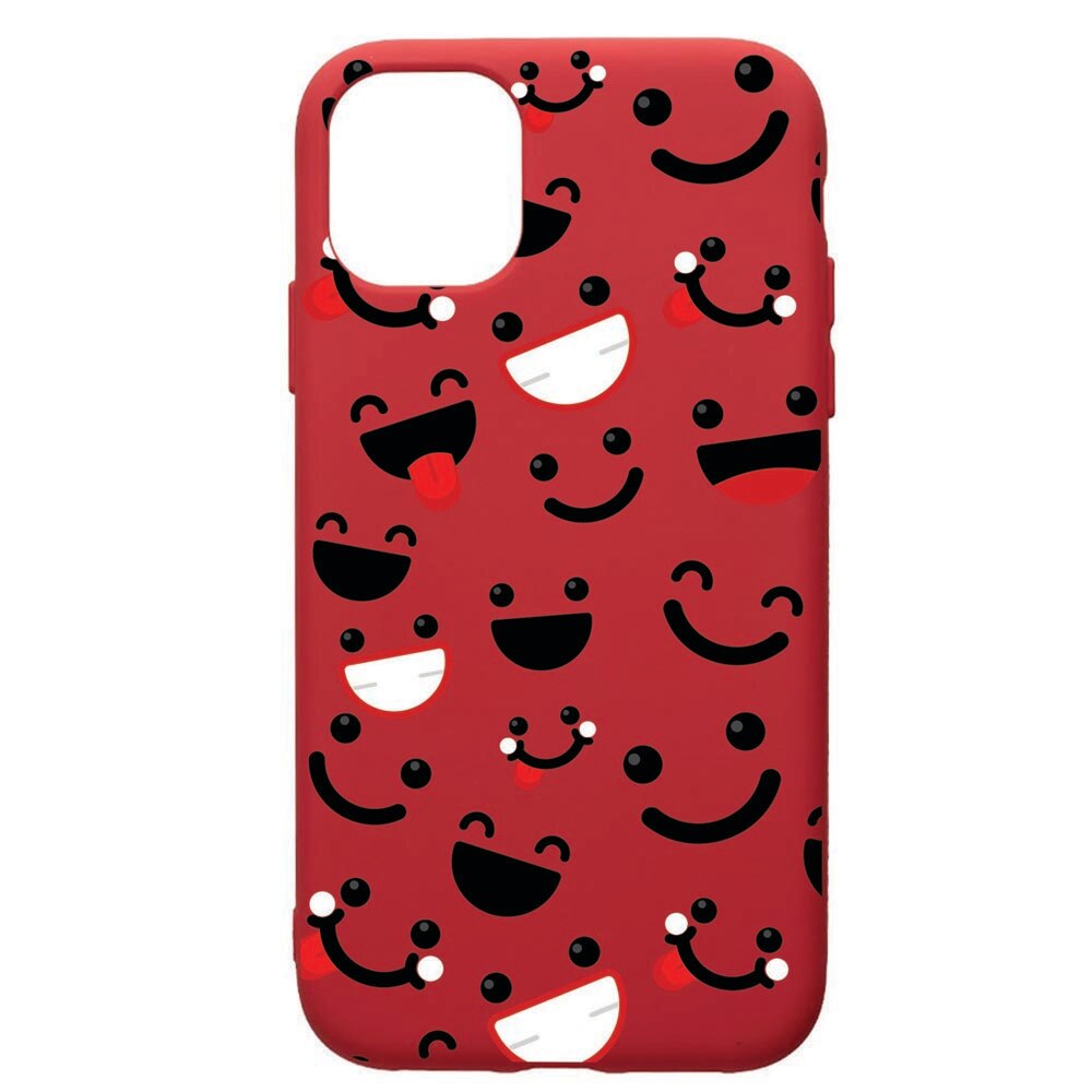Husa de protectie Samsung Galaxy A41, Emotions, silicon, cu interiorul din material textil, protectie camera, Red, PR32