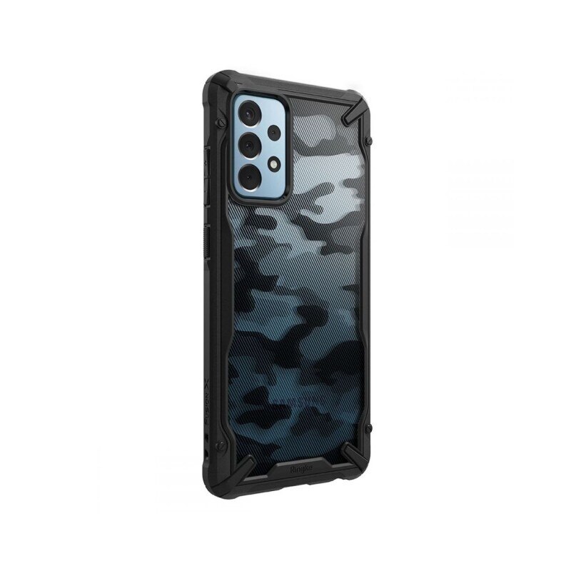 Husa Premium Ringke Fushion X Compatibila Cu Samsung Galaxy A52 / A52 5g, Negru Camo