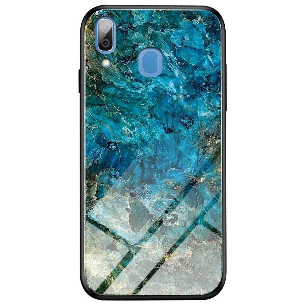 Husa Lemontti Glass Case compatibila cu Samsung Galaxy A30, Emerald