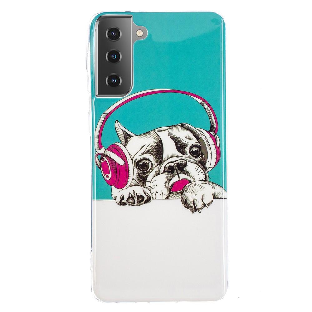 Husa silicon compatibila cu Samsung Galaxy S21 Fosforescent model Lovely Music, Silicon, TPU Viceversa Multicolor