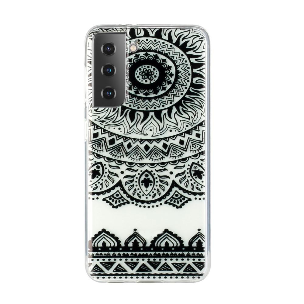 Husa silicon compatibila cu Samsung Galaxy S21 model Mandala Flower, Silicon, TPU Viceversa