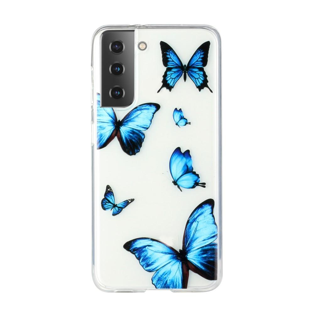 Husa silicon compatibila cu Samsung Galaxy S21 model Butterflies, Silicon, TPU Viceversa