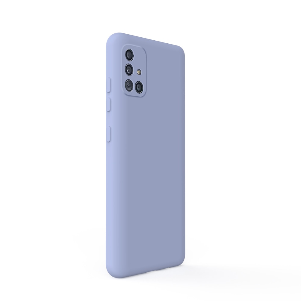 Husa Lemontti Silicon Soft Slim compatibila cu Samsung Galaxy A51, Lavender Gray