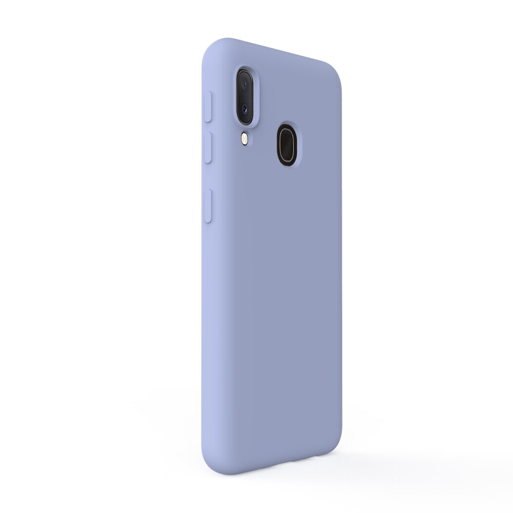 Husa Lemontti Silicon Soft Slim compatibila cu Samsung Galaxy A20e, Lavender Gray