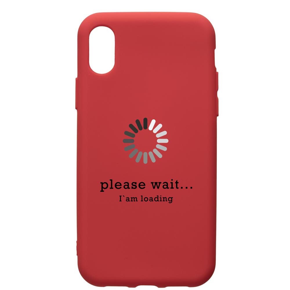 Husa de protectie Xiaomi Redmi 7A, Loading, silicon, cu interiorul din material textil, protectie camera, Red, PR37