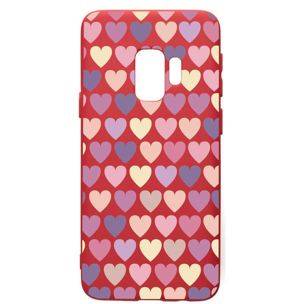 Husa de protectie Samsung Galaxy S9, Hearth, silicon, cu interiorul din material textil, protectie camera, Red, PR34