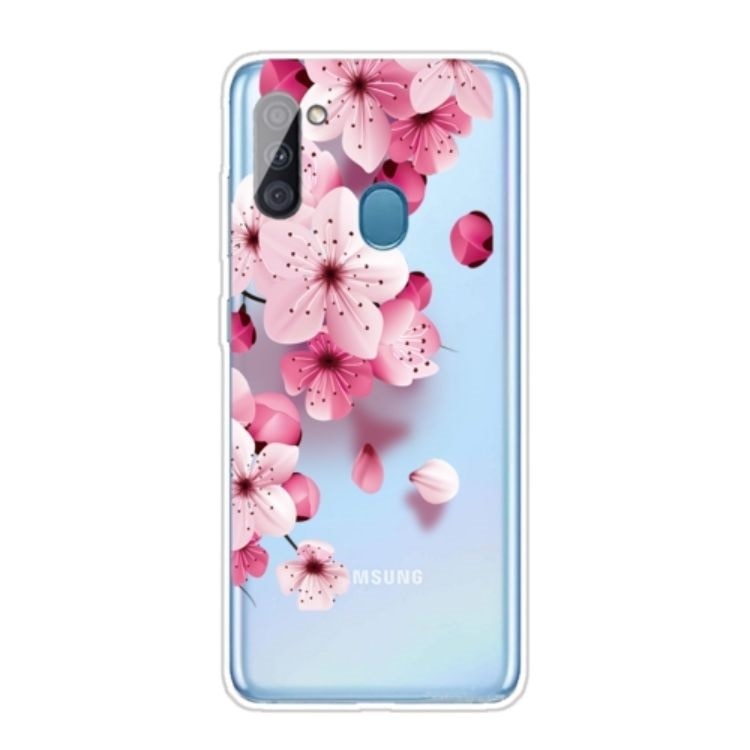 Husa Lemontti Pattern Highly compatibila cu Samsung Galaxy A11, Cherry Blossoms