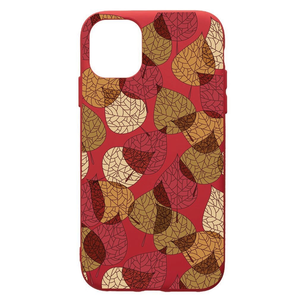 Husa de protectie Samsung Galaxy A51, Feathers, silicon, cu interiorul din material textil, protectie camera, Red, PR98