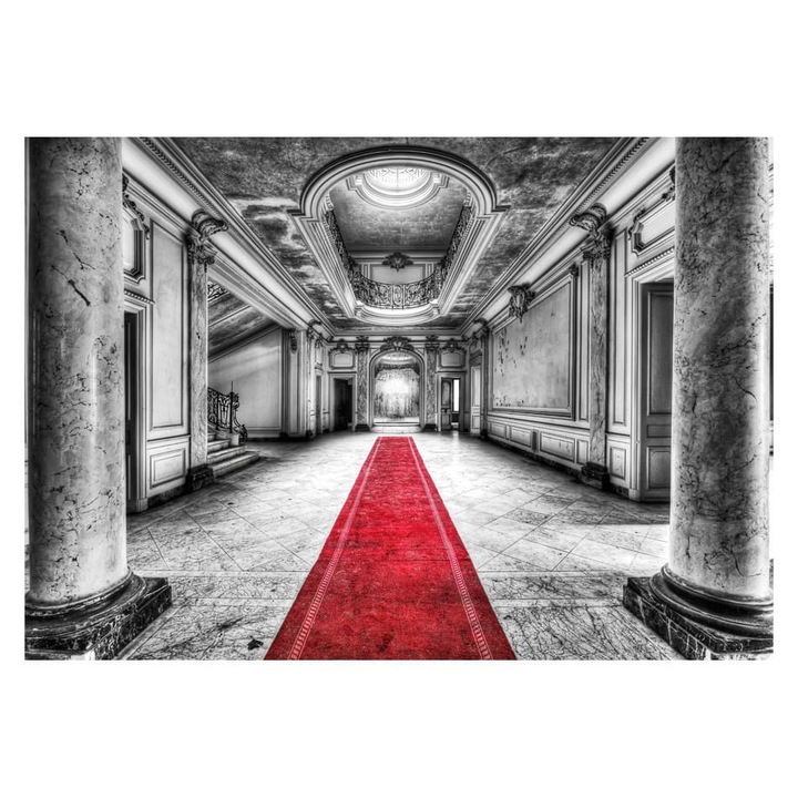 Nem szőtt tapéta nappaliba, hálószobába, A márvány rejtélye - fekete-fehér - 300cm X 210cm, Használati útmutató, ragasztó