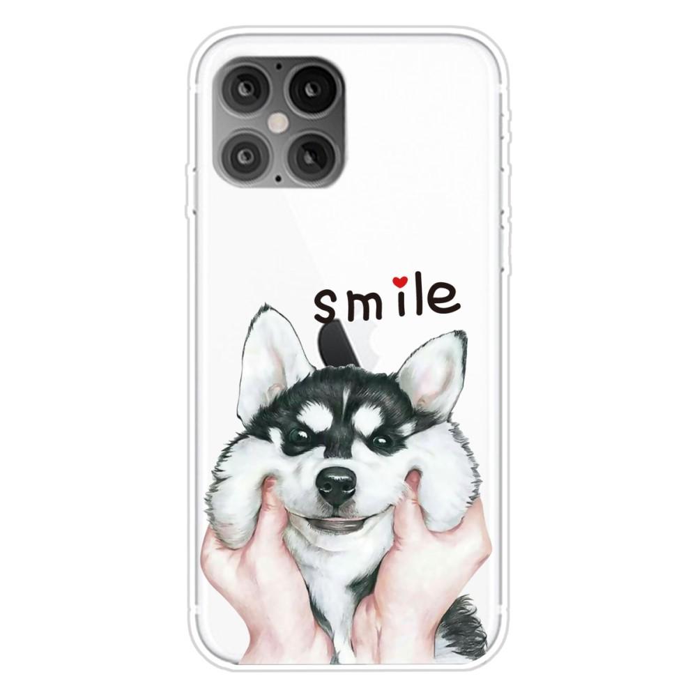 Husa silicon compatibila cu Apple iPhone 12 mini model Smiling Husky, Silicon, TPU Viceversa