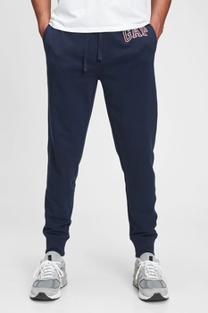 GAP, Pantaloni sport slim fit de bumbac, Bleumarin/Rosu, 2XL GAP, Pantaloni sport slim fit de bumbac, Bleumarin/Rosu, 2XL