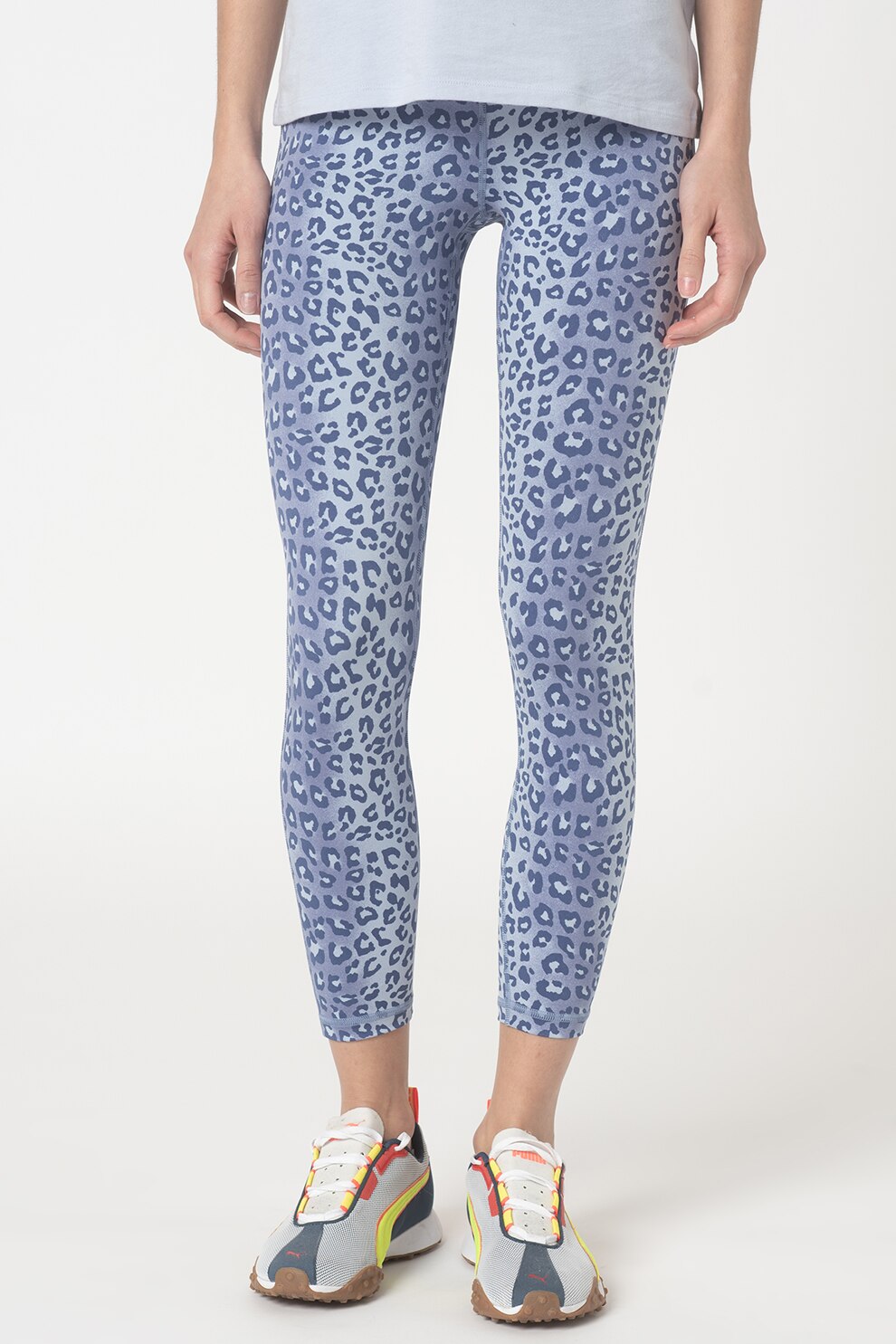 GAP, Colanti crop cu talie inalta, Albastru