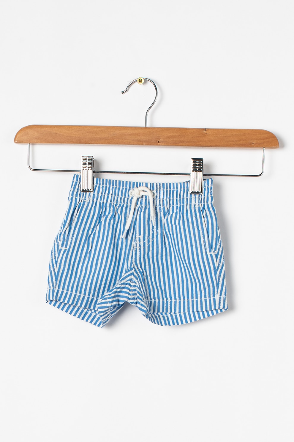 GAP, Pantaloni scurti in dungi cu snur, Albastru/Alb, 60 CM