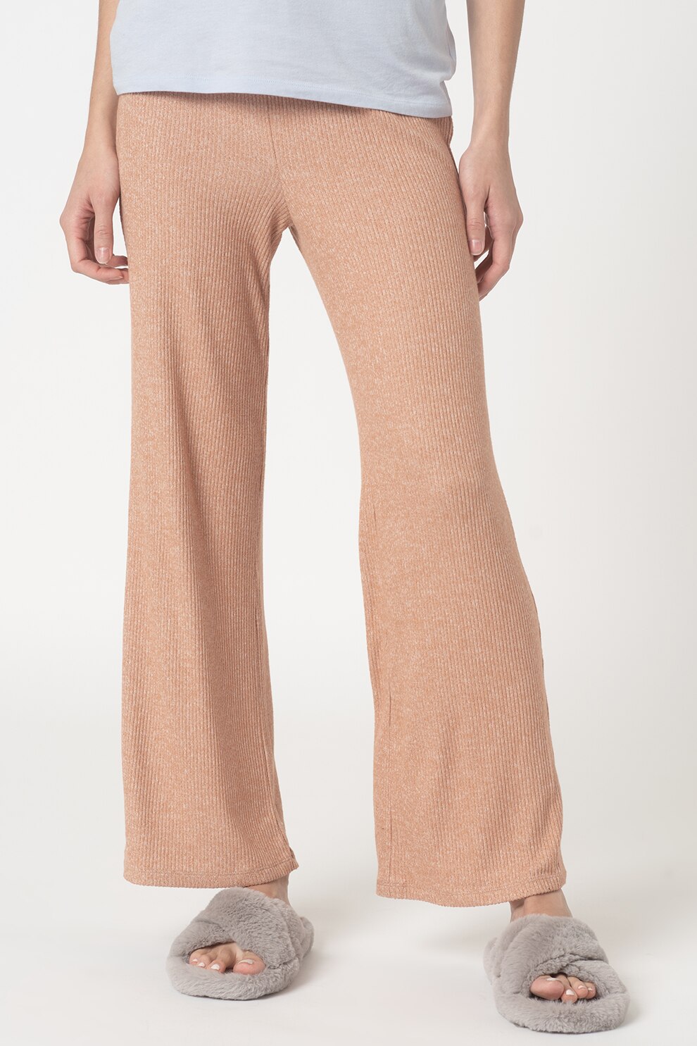 GAP, Pantaloni striati cu croiala ampla, Oranj melange