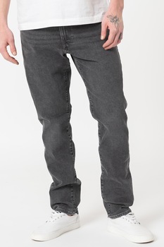 GAP, Blugi slim fit cu 5 buzunare, Negru stins GAP, Blugi slim fit cu 5 buzunare, Negru stins