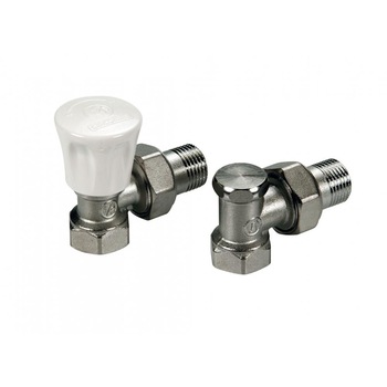 Set robineti radiator tur+retur 1/2 Set robineti radiator tur+retur 1/2