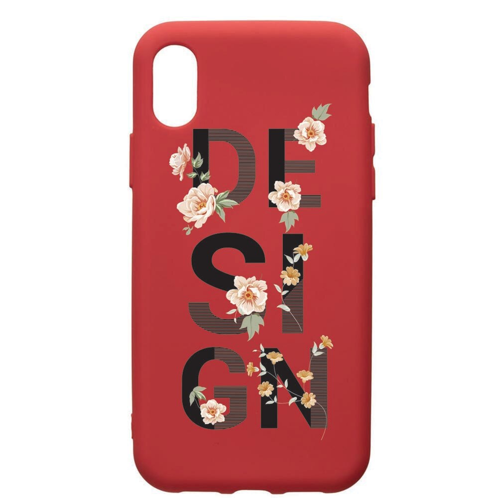 Husa de protectie Xiaomi Redmi 7A, Design, silicon, cu interiorul din material textil, protectie camera, Red, PR144