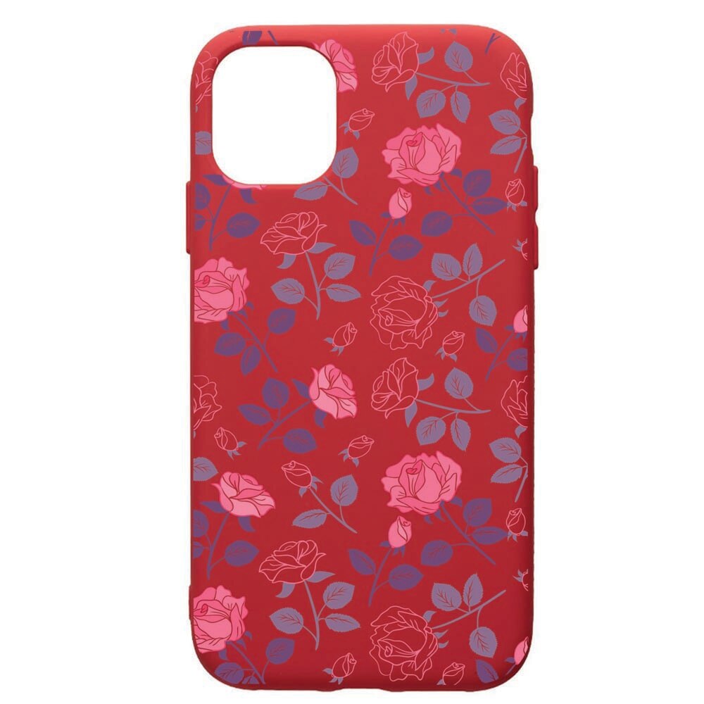 Husa de protectie Samsung Galaxy A51, Roses, silicon, cu interiorul din material textil, protectie camera, Red, PR168