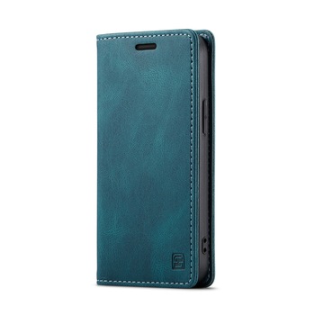 Husa pentru iPhone 12 Mini, CaseMe Retro, slim, piele, tip portofel, stand, inchidere magnetica, textura moale, protectie RFID, Albastru Husa pentru iPhone 12 Mini, CaseMe Retro, slim, piele, tip portofel, stand, inchidere magnetica, textura moale, protectie RFID, Albastru