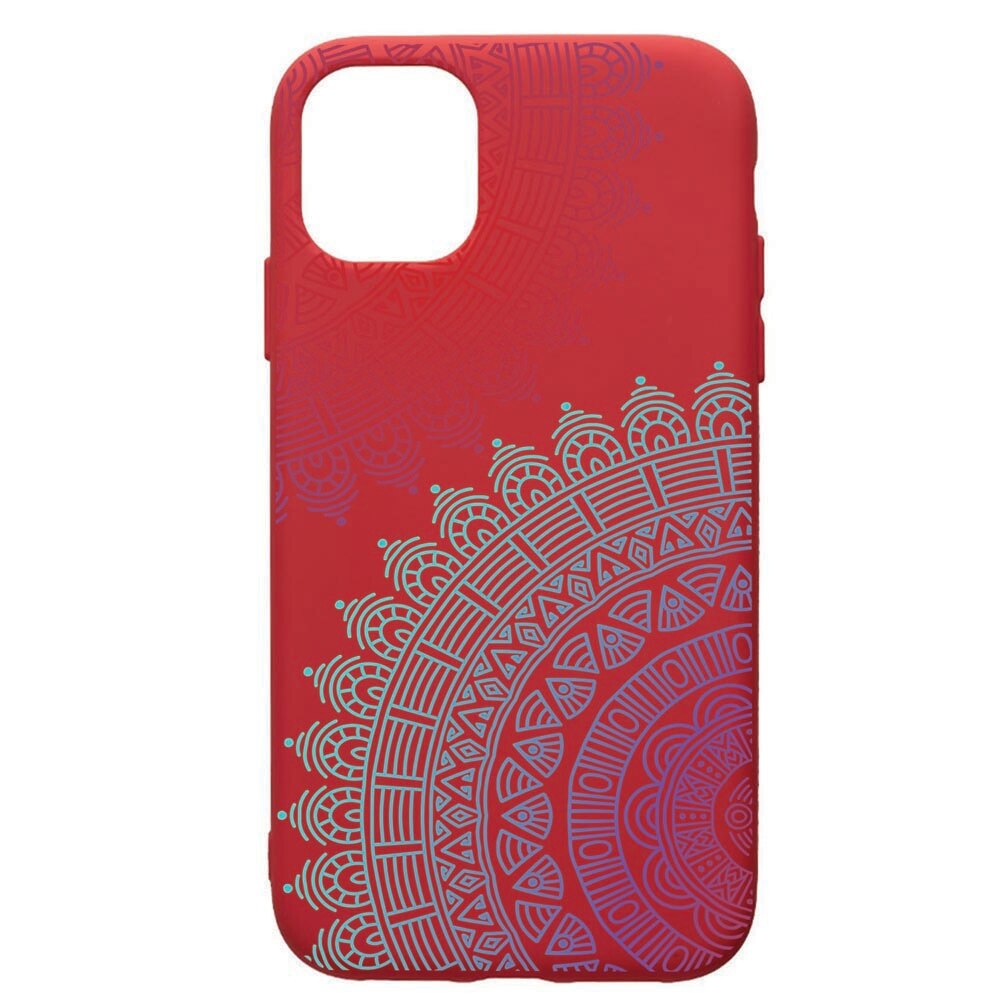 Husa de protectie Samsung Galaxy A51, Lace, silicon, cu interiorul din material textil, protectie camera, Red, PR176