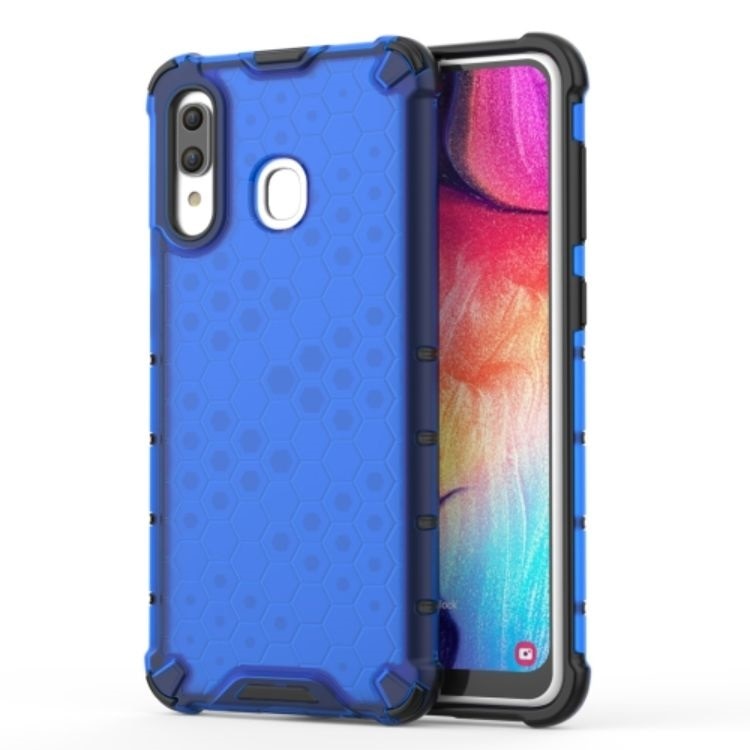 Husa Lemontti Honeycomb compatibila cu Samsung Galaxy A30, Blue