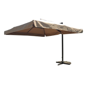 Umbrela de gradina/terasa Heinner, rotativa 300x300 cm bej Umbrela de gradina/terasa Heinner, rotativa 300x300 cm bej